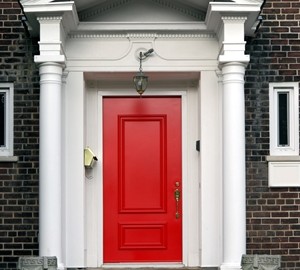Giving your front door a fresh coat of paint is a great way to boost curb appeal.